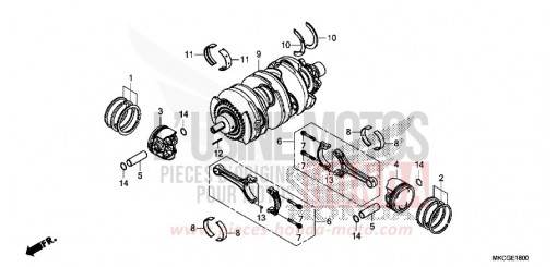 VILEBREQUIN/PISTON GL1800L de 2020